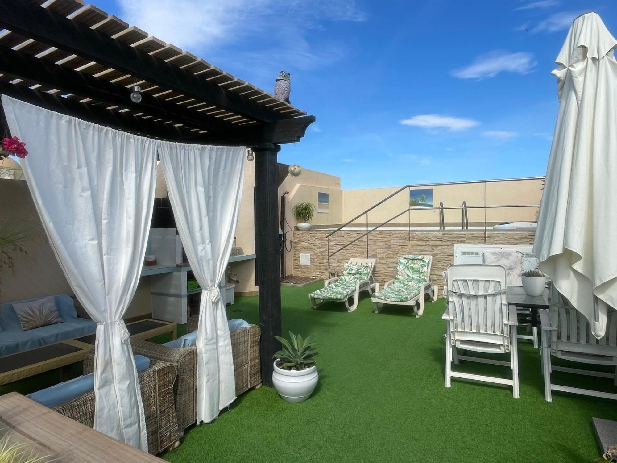Atico Con Piscina Privada A 100M Del Mar Lägenhet Vera Exteriör bild